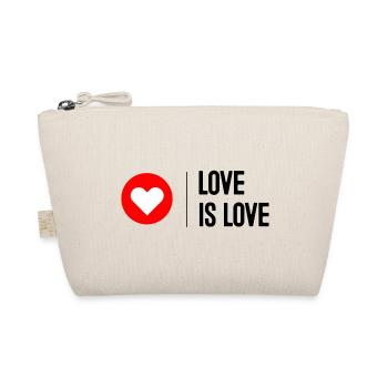 Love is Love - Bio-Täschchen - Natur - Vorne