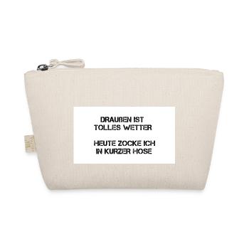 Short pants are playing great weather - Organic Pouch - nature - Front
