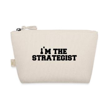 JE SUIS LE STRATEGISTE - T-shirt Echecs - Idée Cadeau - Trousse biologique - nature - Devant
