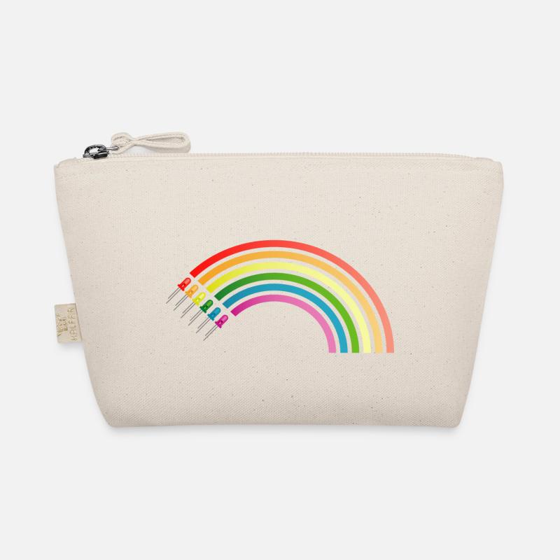 Regenbogen - Bio-Täschchen - Natur
