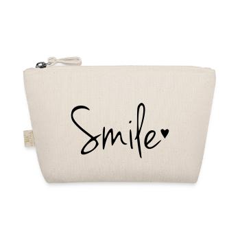 Lachen Smile - Bio-Täschchen - Natur - Vorne