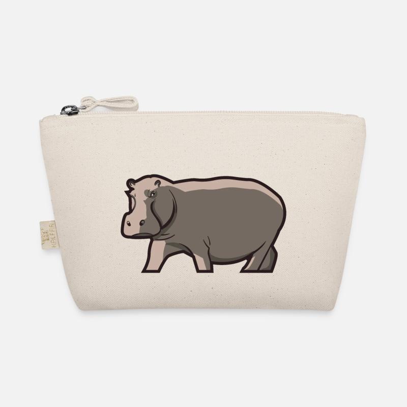 Hippopotamus Hippo Flusspferd Nilpferd Geschenk Bio-Täschchen