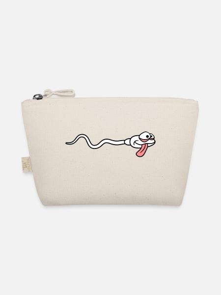 face horny alive sperm sperm pregnant sa - Organic Pouch - nature - Front