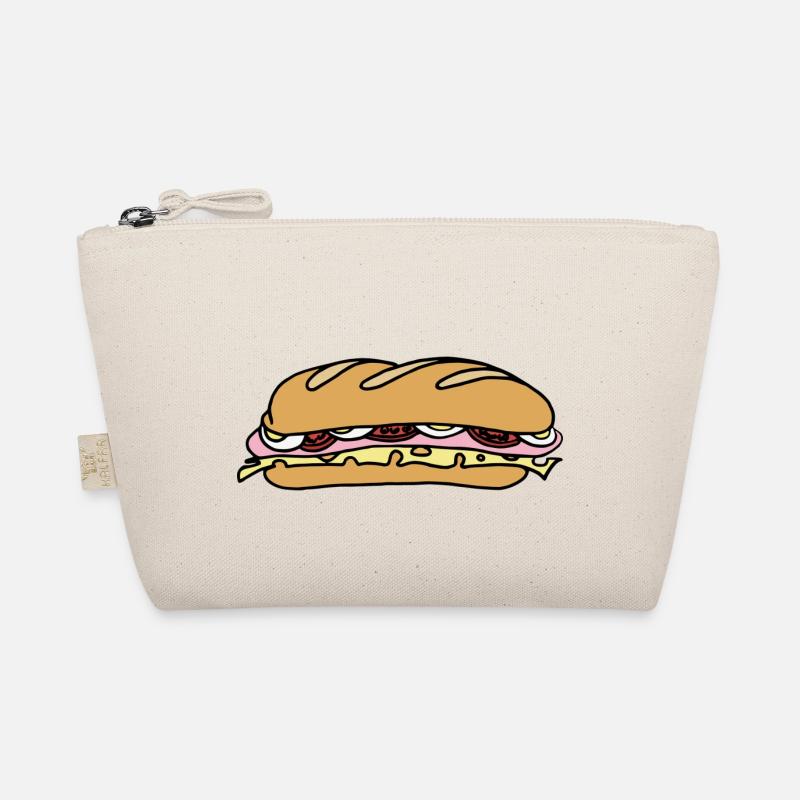 fast food sandwhich - Bio-Täschchen - Natur