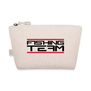 Bars red fishing team sport logo caught fish - Organic Pouch - nature - Front
