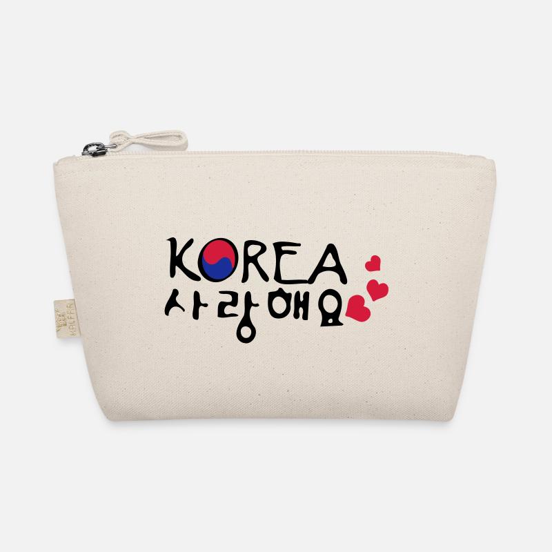 Love South korea in korean language Organic Pouch