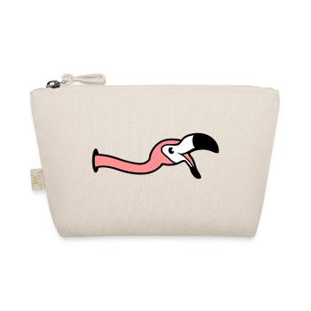 hole wall laugh mouth on food drink bow down - Organic Pouch - nature - Front