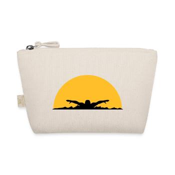 wellen abend sonne nacht palmen strand insel meer - Bio-Täschchen - Natur - Vorne