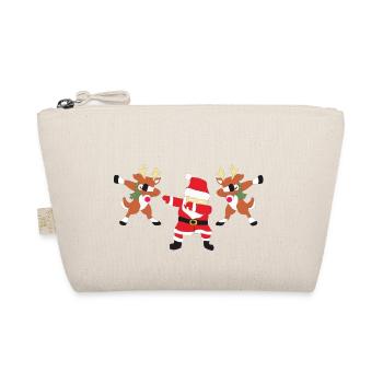 père noël avec des cerfs dab - Trousse biologique - nature - Devant