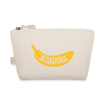 gelb text banana logo obst banane lecker gesund es - Bio-Täschchen - Natur - Vorne