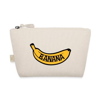banana text logo obst banane lecker gesund essen b - Bio-Täschchen - Natur - Vorne