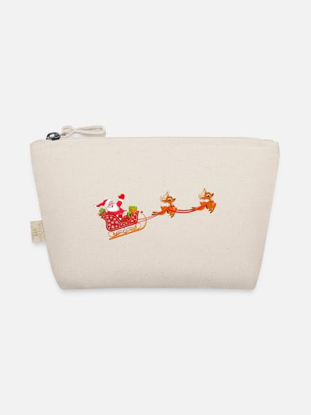 Santa Claus Weihnachten - Bio-Täschchen - Natur