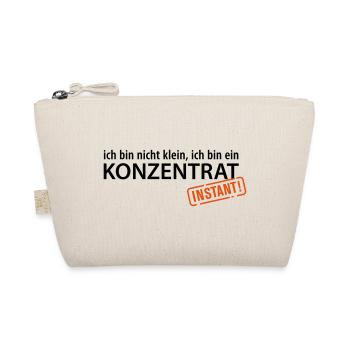 Ich bin nicht klein, ich bin ein Konzentrat Zwerge - Bio-Täschchen - Natur - Vorne