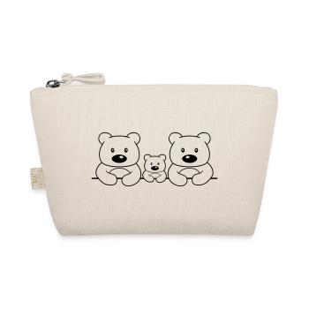 amoureux amour couples bébé enfant jeune papa maman - Trousse biologique - nature - Devant