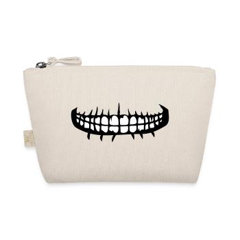 dents bouche sourire horreur halloween effrayant boes - Trousse biologique - nature - Devant