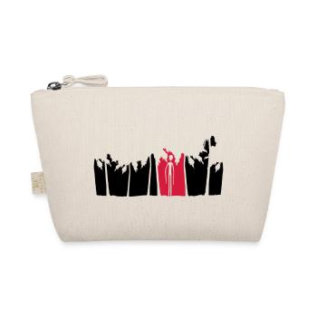 palms holiday island black alien man long arm - Organic Pouch - nature - Front