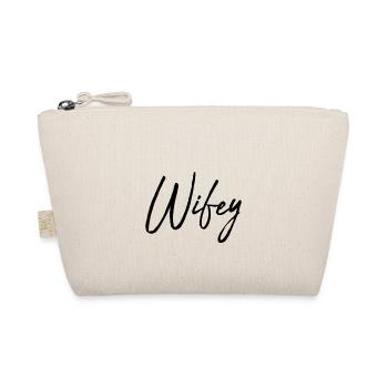 Wifey, Hubby / Geschenk Idee - Bio-Täschchen - Natur - Vorne