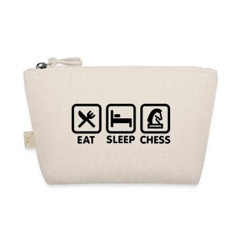 Eat - Sleep - Play chess / Eat, Sleep, chess - Organic Pouch - nature - Front