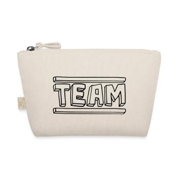 comic cartoon bar logo party group brushstric - Organic Pouch - nature - Front