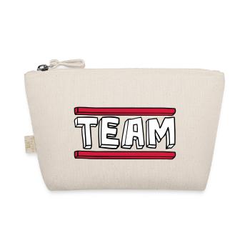 cartoon comic bar logo party group brushstric - Organic Pouch - nature - Front