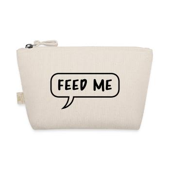 Speech Bubble Talk Comic Cartoon Feed Me logo desig - Organic Pouch - nature - Front