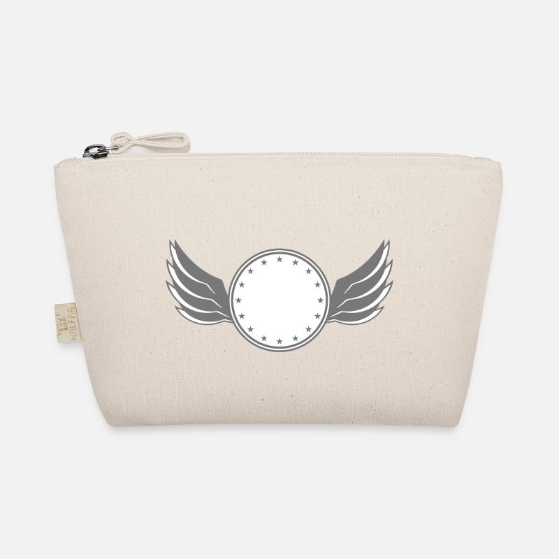 star circle frame round wing ring shield shield Organic Pouch