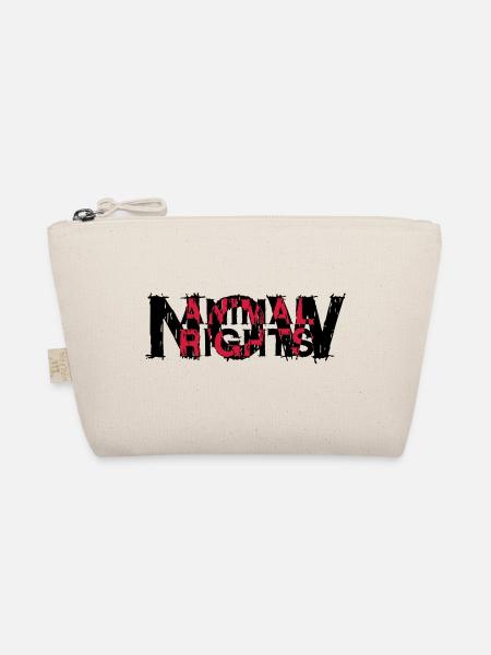 ANIMAL RIGHTS NOW_03 - Organic Pouch - nature - Front