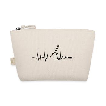 Wave Gitarre mit Klinkenstecker-Enden - Bio-Täschchen - Natur - Vorne