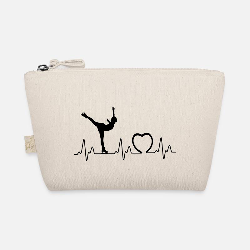 Heartbeat with heart eis3 - Organic Pouch - nature