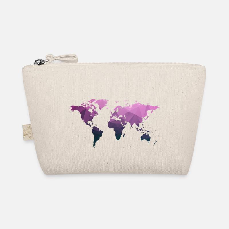 World map "Triangle" Organic Pouch