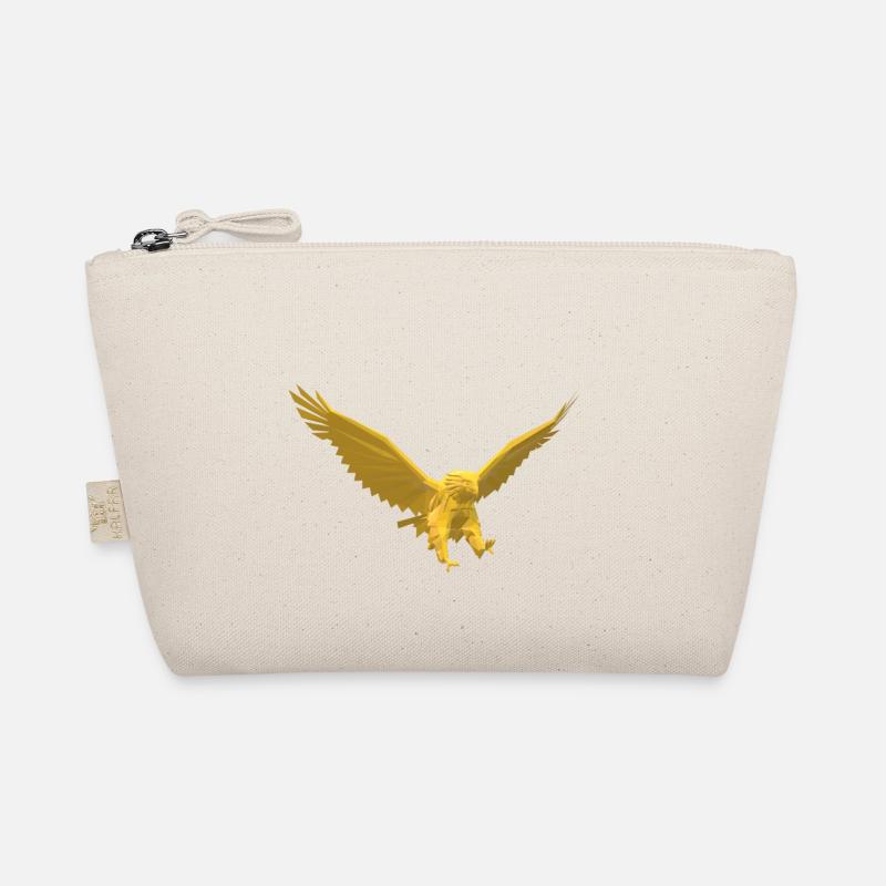 Goldene Adler - Bio-Täschchen - Natur