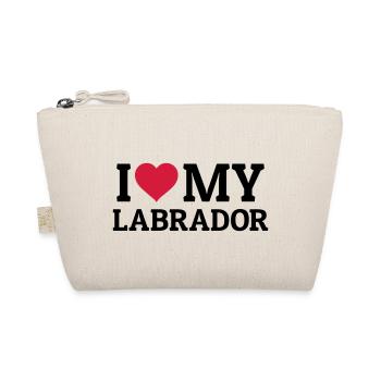 I love my Labrador - Organic Pouch - nature - Front