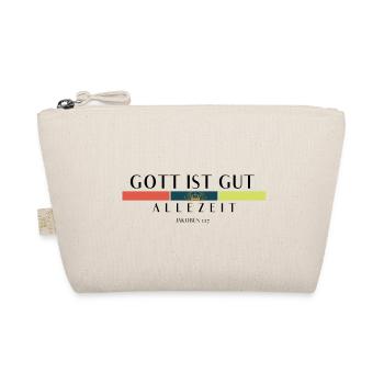Gott ist gut/ALLEZEIT - Bio-Täschchen - Natur - Vorne