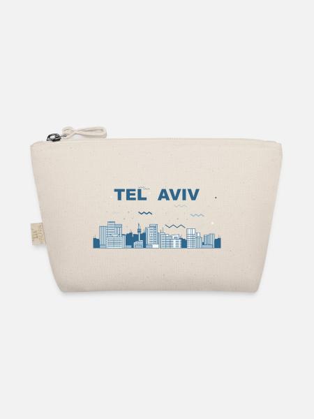 Skyline Tel Aviv cadeau de voyage historique Israël - Trousse biologique - nature