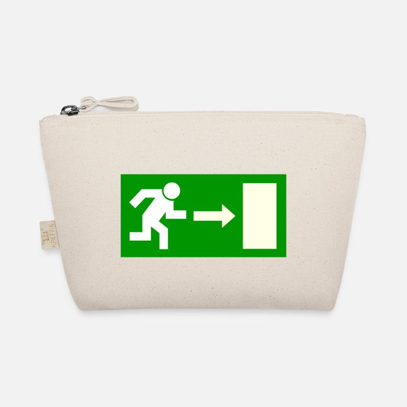 Exit Schild Vorlage zum personalisieren Bio-Täschchen