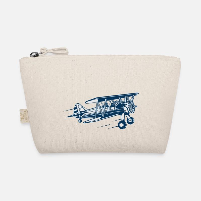 Airplane Airplane Glider - Organic Pouch - nature