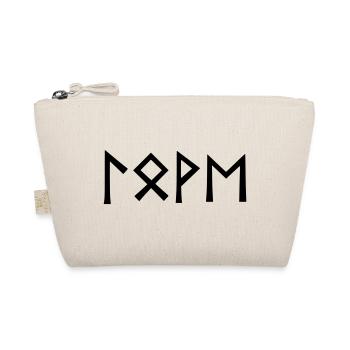 Love - rune script - Organic Pouch - nature - Front