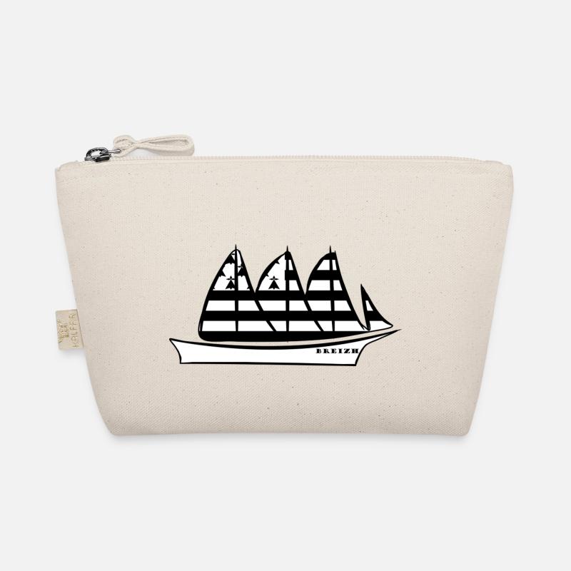 Breizh Schiff - Bio-Täschchen - Natur