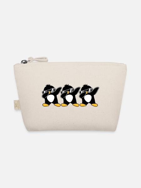 Dab Team Penguin - Organic Pouch - nature - Front
