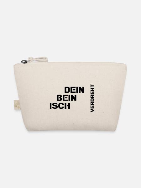 Dein Bein isch verdreht - Bio-Täschchen - Natur - Vorne