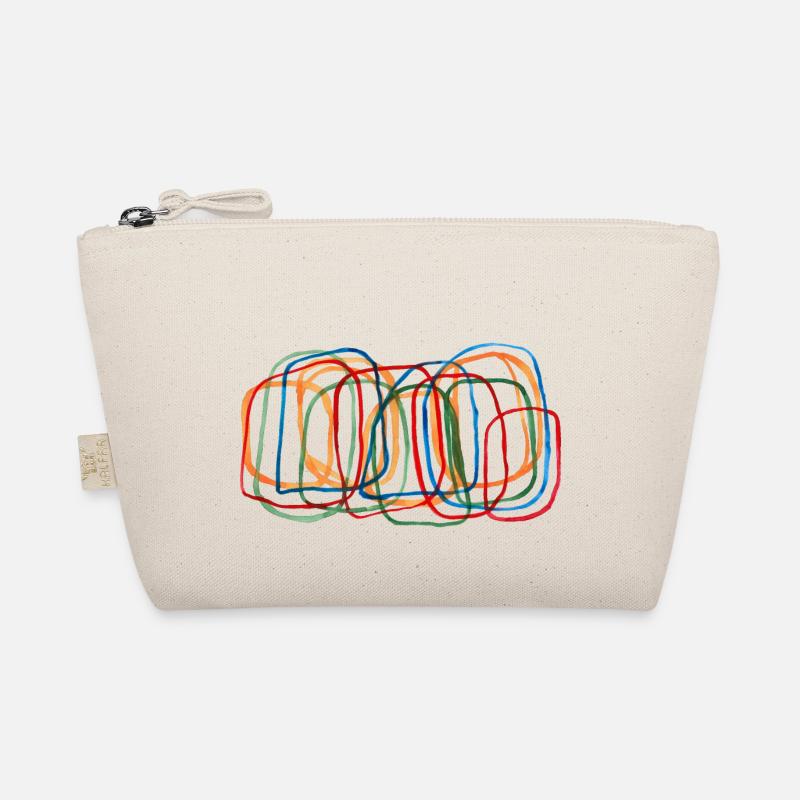 Farbige Rechtecke Bio-Täschchen