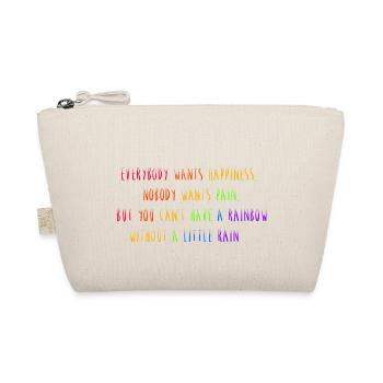 Rainbow saying - Organic Pouch - nature - Front