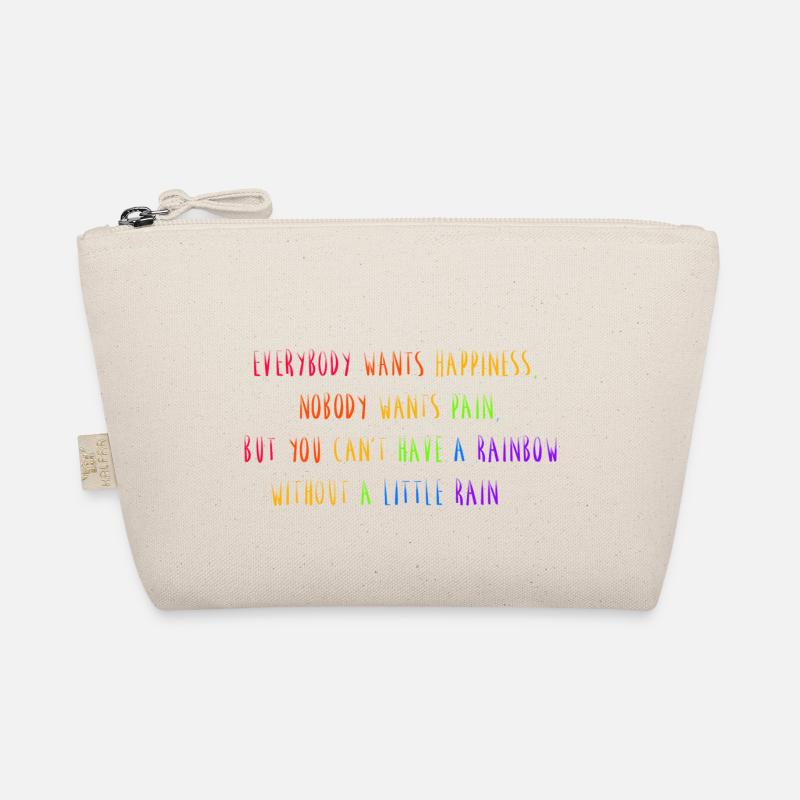 Regenbogen Spruch Bio-Täschchen