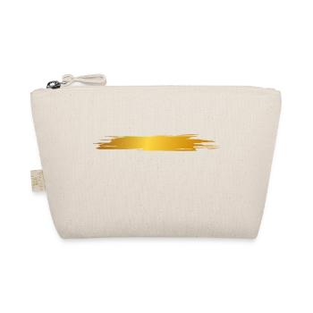 Paint blob splash paint painter gift gold stripes - Organic Pouch - nature - Front