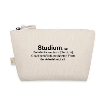 Studium, das - Bio-Täschchen - Natur - Vorne