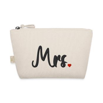 Mister and Misses gift idea for married couples - Organic Pouch - nature - Front