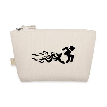 Utilisateur d’un fauteuil roulant avec des flammes # - Trousse biologique - nature - Devant