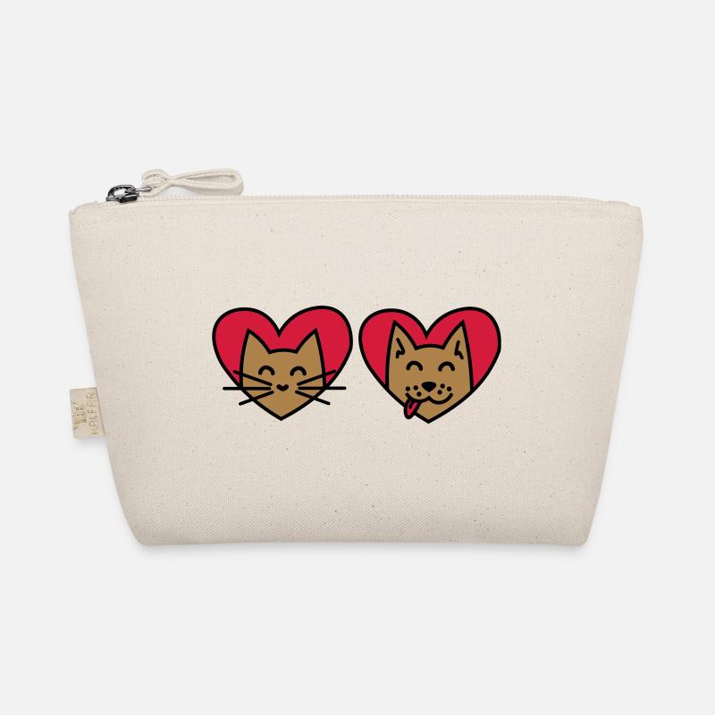 Chat et chien avec coeur! Chat et chien avec des coeurs Trousse biologique