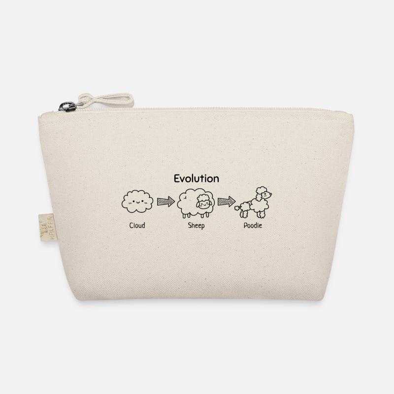 Funny Evolution of Cloud To Sheep and Poodle Organic Pouch
