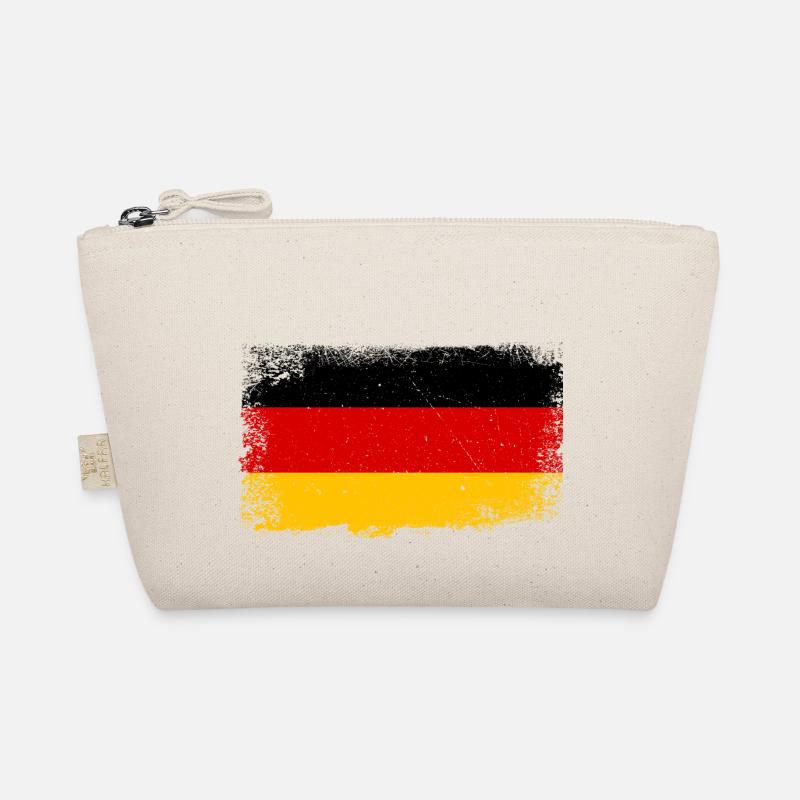 Deutschland Flagge Used - Bio-Täschchen - Natur